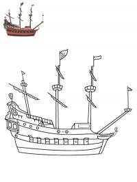 Captain hook's pirate ship