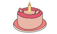 How to draw a cake