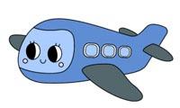 How to draw an airplane