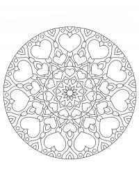 Heart mandala