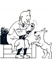 Tintin and Snowy