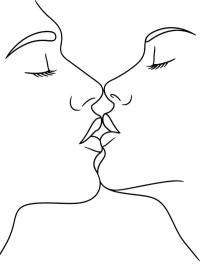 Giving a kiss
