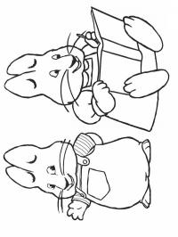 Max and Ruby coloring page