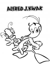 Alfred Jodocus Kwak with guitar