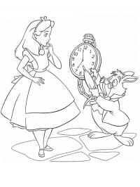 Alice and the white rabbit