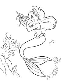 Ariel with a flower