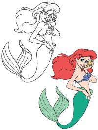 Colouring Ariel