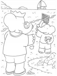 babar plays with pom