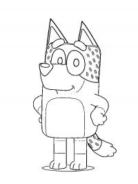 450 Bluey Coloring Pages Dad  HD