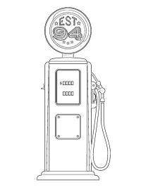 Old petrol pump