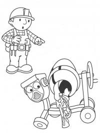 Bob the builder watches Dizzy