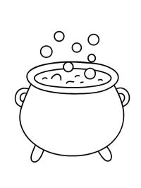 Bubbling cauldron