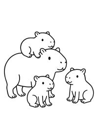 Capybara family