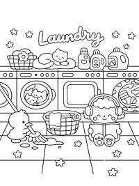 Cozy Friends laundry day