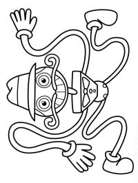 Boxy Boo Coloring Page - Funny Coloring Pages