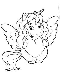 Unicorn with heart