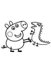 Mr. Dinosaur and George Pig