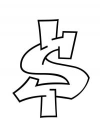 Graffiti Dollar Sign