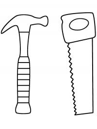 Hammer and saw