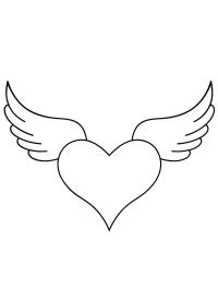 Heart with wings