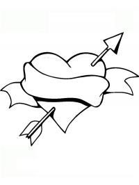 Heart with Cupid arrow