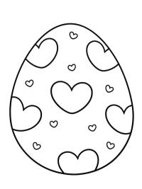 Hearts Easter egg