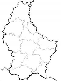 Map of Luxemburg
