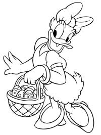 Daisy Duck with Easter basket