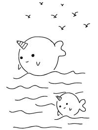 Kawaii whale cute