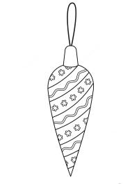 Christmas ball cone shaped