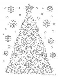 Christmas tree mandala