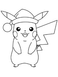 Pikachu with Santa hat