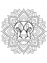 Lion mandala