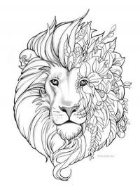 Lion Mandala tattoo