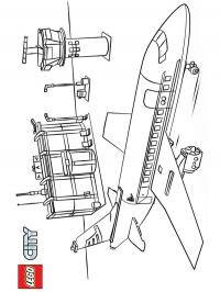 lego airplaine on airport