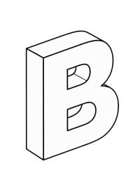 Letter B 3D