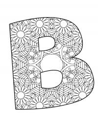 Letter B Mandala