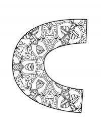 Letter C Mandala