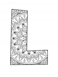 Letter L Mandala