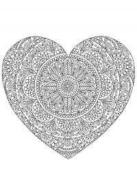 Mandala heart