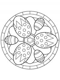 Mandala Easter eggs