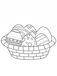 Eggs in a basket