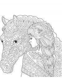 Girl with horse