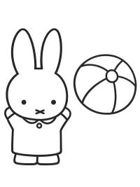 Miffy and the ball