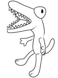 Draw Orange Rainbow Friends Coloring Pages - Free Printable Coloring Pages