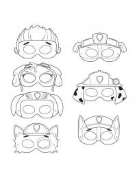 Paw patrol masks