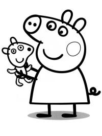 Peppa Pig with bear