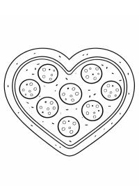 Pepperoni Pizza Heart