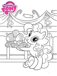 Pinkie Pie with cake