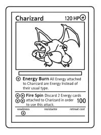 Pokemon card Shadowless Charizard